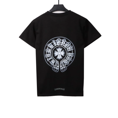 Chrome Hearts Fantasy Double Shadow Horseshoe T-Shirts Black 02