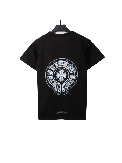 Chrome Hearts Fantasy Double Shadow Horseshoe T-Shirts Black 02