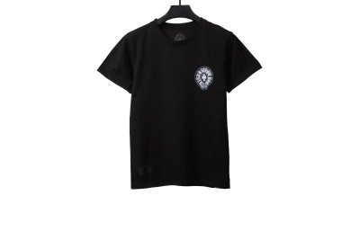 Chrome Hearts Fantasy Double Shadow Horseshoe T-Shirts Black 01
