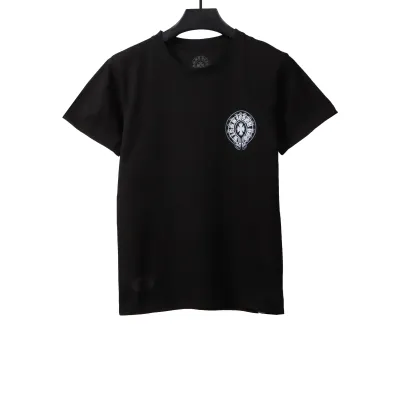  Chrome Hearts Fantasy Double Shadow Horseshoe T-Shirts Black 01