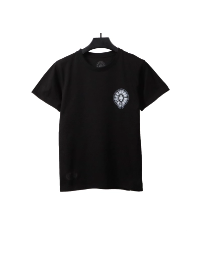 Chrome Hearts Fantasy Double Shadow Horseshoe T-Shirts Black 01