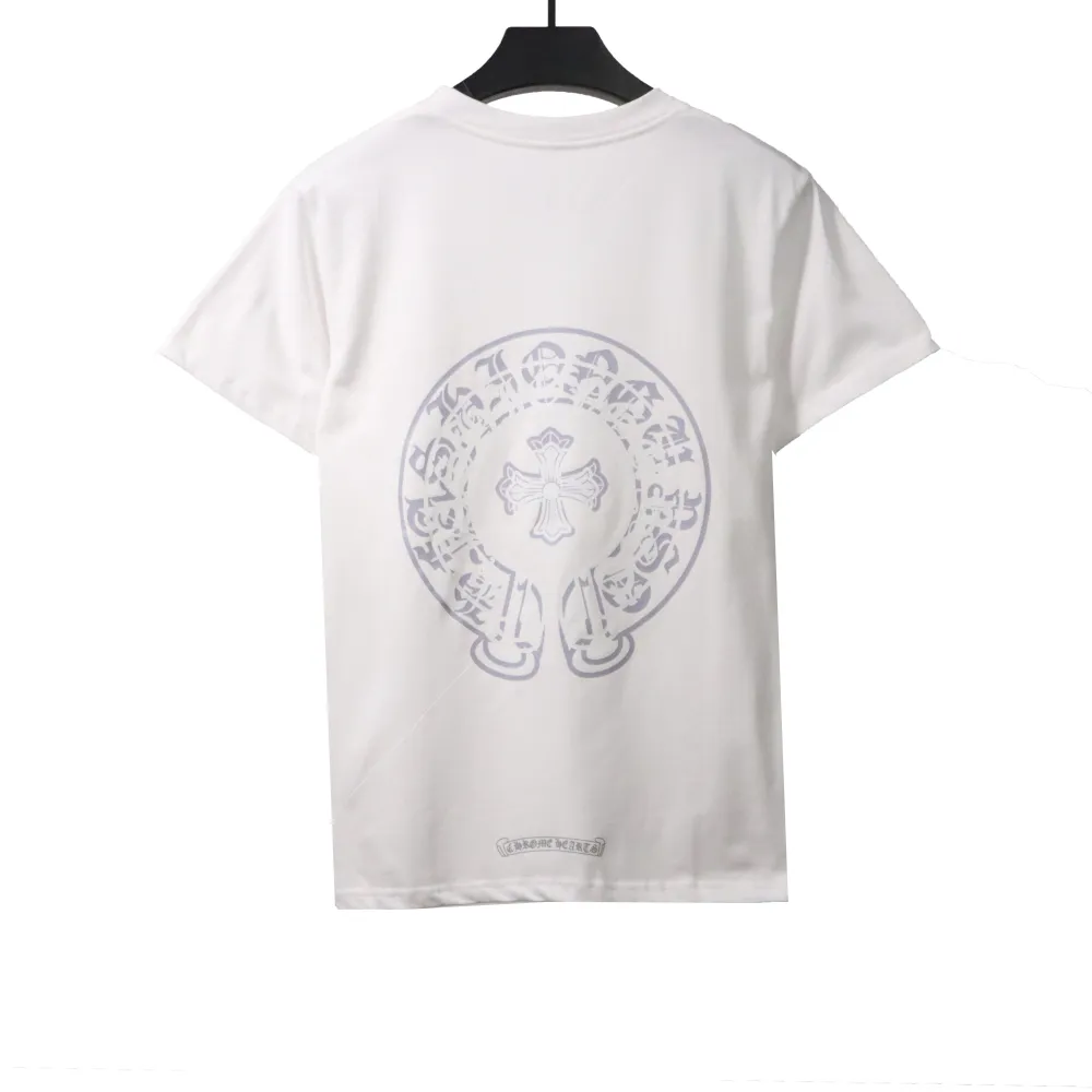  Chrome Hearts Fantasy Double Shadow Horseshoe T-Shirts White