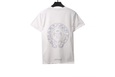 Chrome Hearts Fantasy Double Shadow Horseshoe T-Shirts White 02