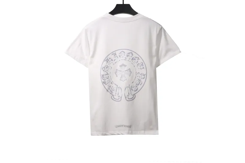 Chrome Hearts Fantasy Double Shadow Horseshoe T-Shirts White