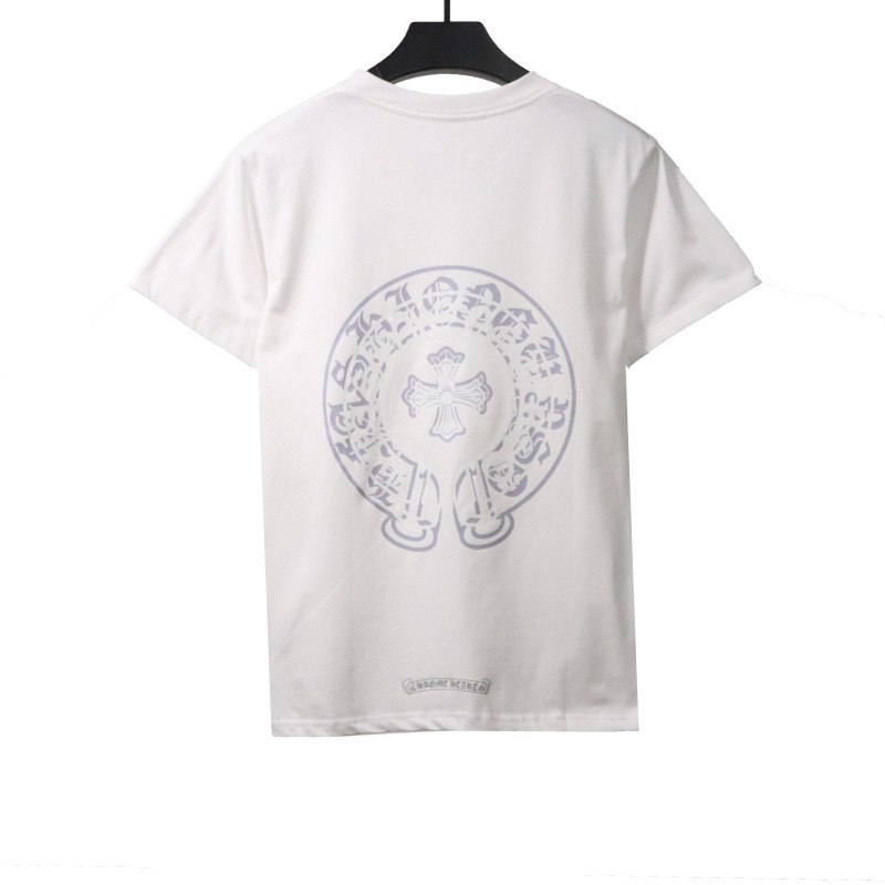 Chrome Hearts Fantasy Double Shadow Horseshoe T-Shirts White