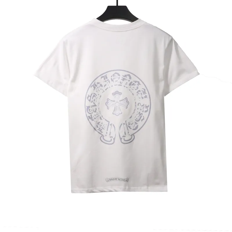  Chrome Hearts Fantasy Double Shadow Horseshoe T-Shirts White