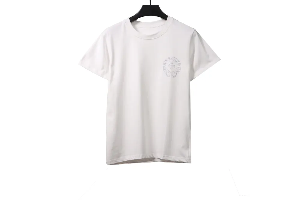 Chrome Hearts Fantasy Double Shadow Horseshoe T-Shirts White