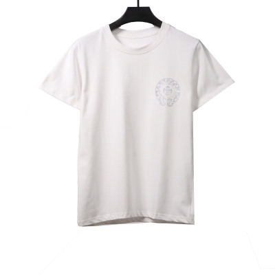  Chrome Hearts Fantasy Double Shadow Horseshoe T-Shirts White 01