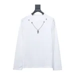  Chrome hearts hardware accessories long sleeve cross pendant T-shirt 1