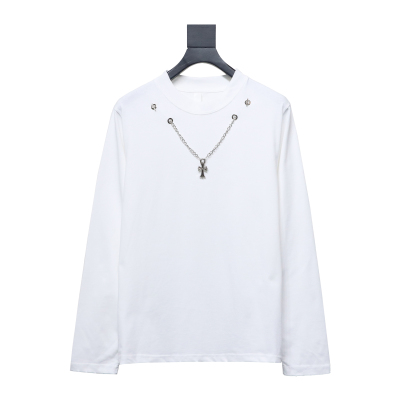  Chrome hearts hardware accessories long sleeve cross pendant T-shirt 1 01