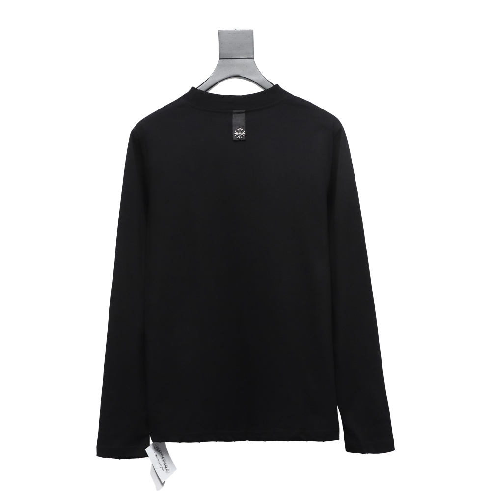  Chrome hearts hardware accessories long sleeve cross pendant T-shirt 2