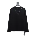  Chrome hearts hardware accessories long sleeve cross pendant T-shirt 2