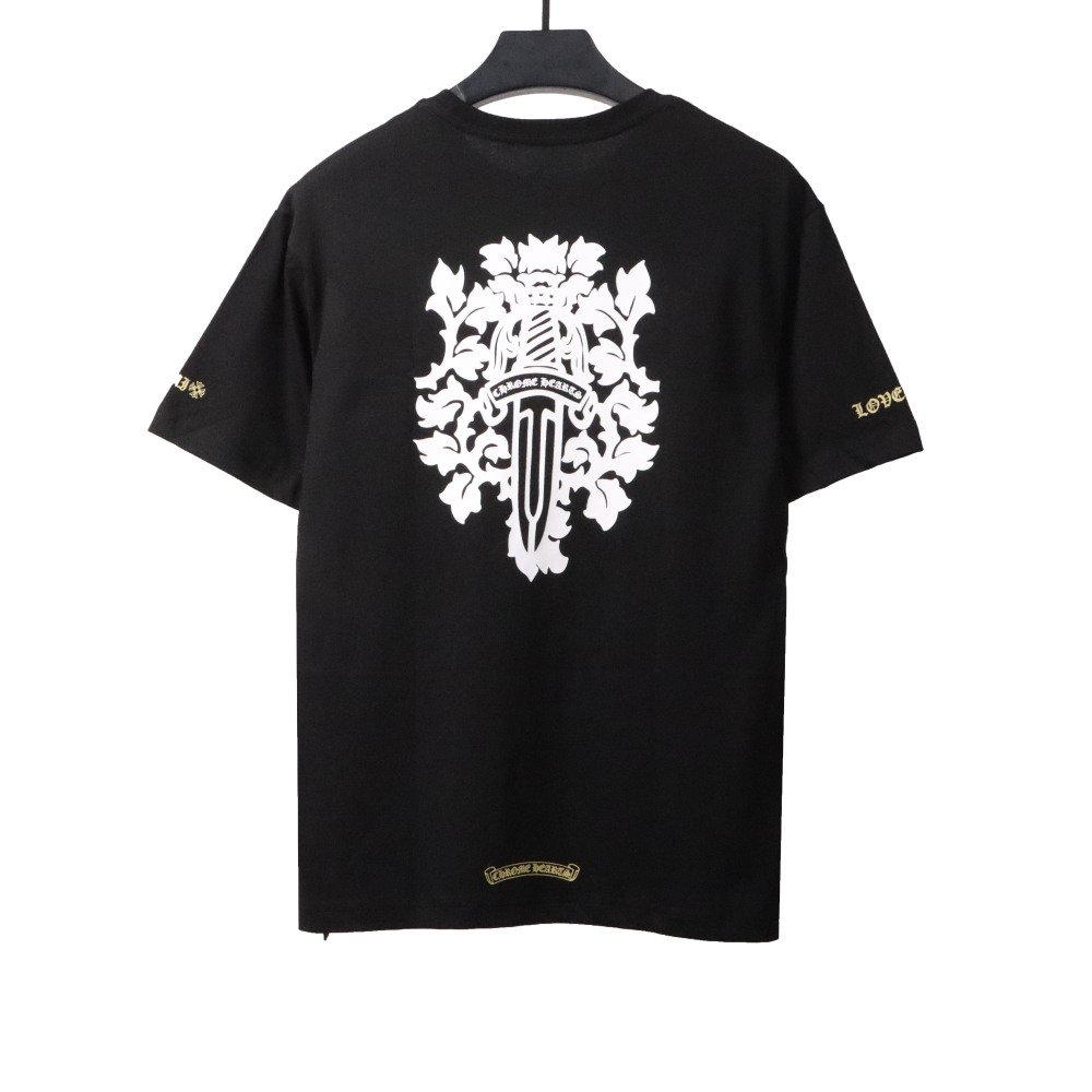  Chrome Hearts Holy Sword Print T-Shirts Black