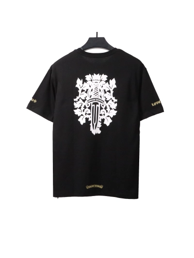 Chrome Hearts Holy Sword Print T-Shirts Black 02