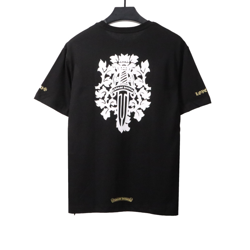  Chrome Hearts Holy Sword Print T-Shirts Black
