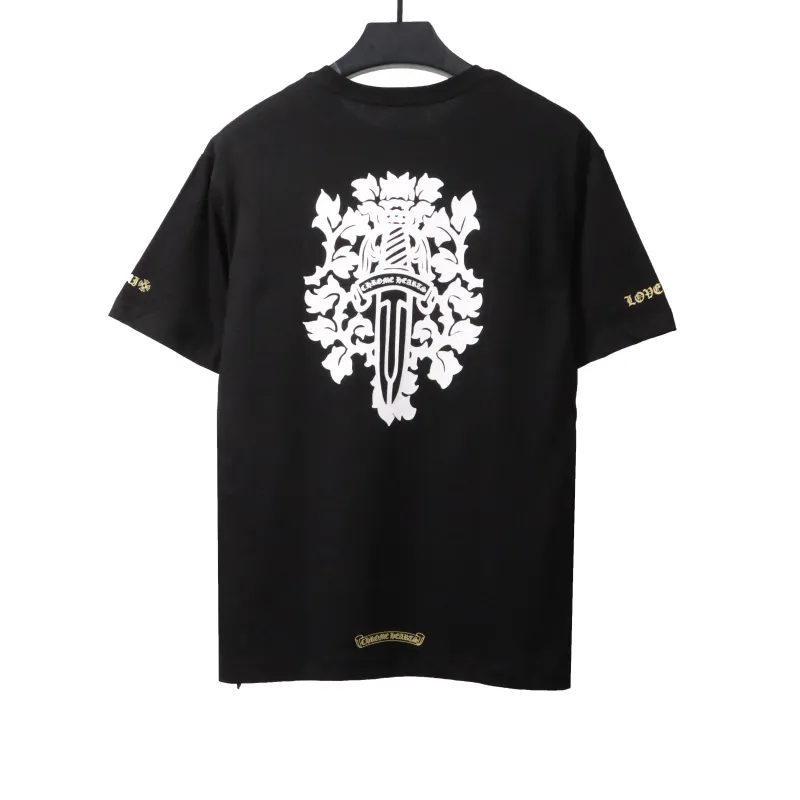  Chrome Hearts Holy Sword Print T-Shirts Black