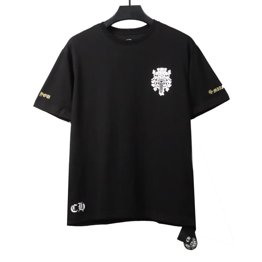  Chrome Hearts Holy Sword Print T-Shirts Black