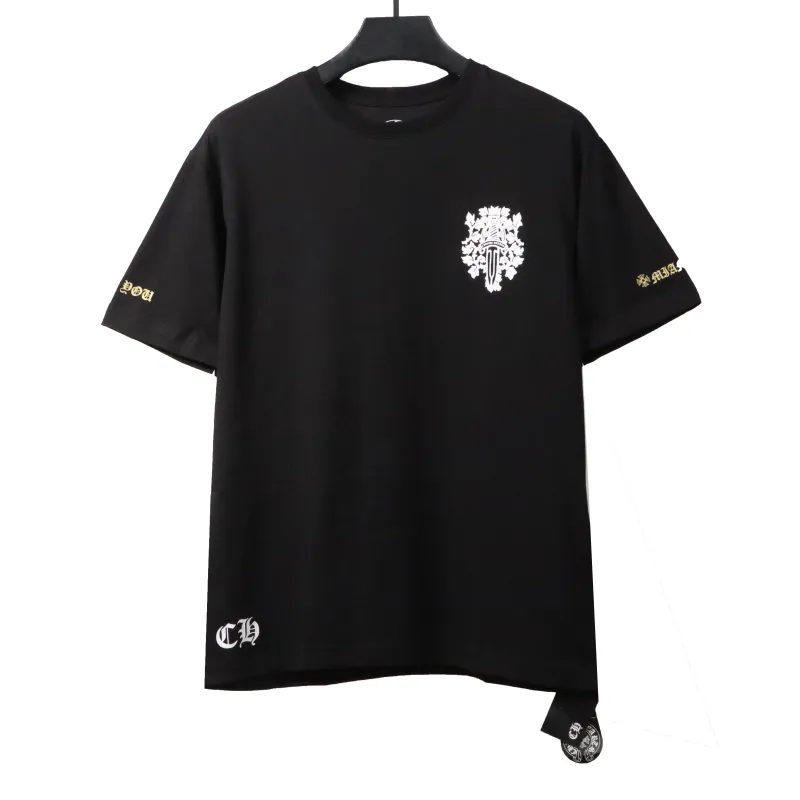  Chrome Hearts Holy Sword Print T-Shirts Black