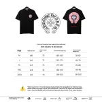  Chrome Hearts Horseshoe Foam Large Print T-Shirts Black
