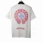  Chrome Hearts Horseshoe Foam Large Print T-Shirts White
