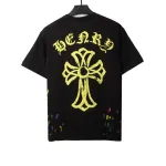  Chrome Hearts painted rendering print T-Shirts black