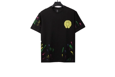 Chrome Hearts painted rendering print T-Shirts black 01