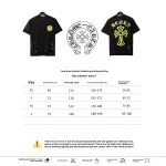  Chrome Hearts painted rendering print T-Shirts black