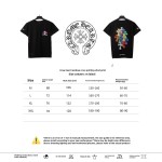 Chrome Hearts Rainbow Cross Print T-Shirts Black