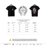  Chrome Hearts Rainbow Cross Print T-Shirts Black