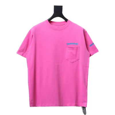  Chrome Hearts scroll banner dopamine color matching pocket T-shirt 2 01