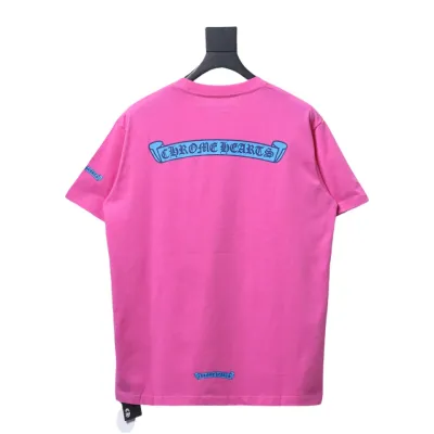  Chrome Hearts scroll banner dopamine color matching pocket T-shirt 2 02