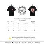  Chrome HeartsCH Sanskrit cross round T-Shirts T-shirt black
