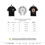  Chrome HeartsCH Sanskrit cross round T-Shirts T-shirt black