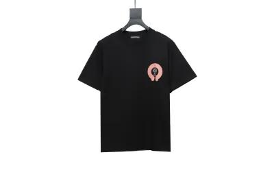 Chrome HeartsCH Sanskrit cross round T-Shirts T-shirt black 01