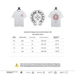  Chrome HeartsCH Sanskrit cross round T-Shirts T-shirt white