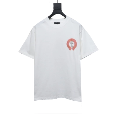 Chrome HeartsCH Sanskrit cross round T-Shirts T-shirt white 01