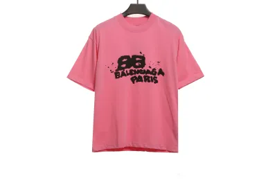 BalenciagaHAND DRAW Double B Graffiti T-Shirts 2 01
