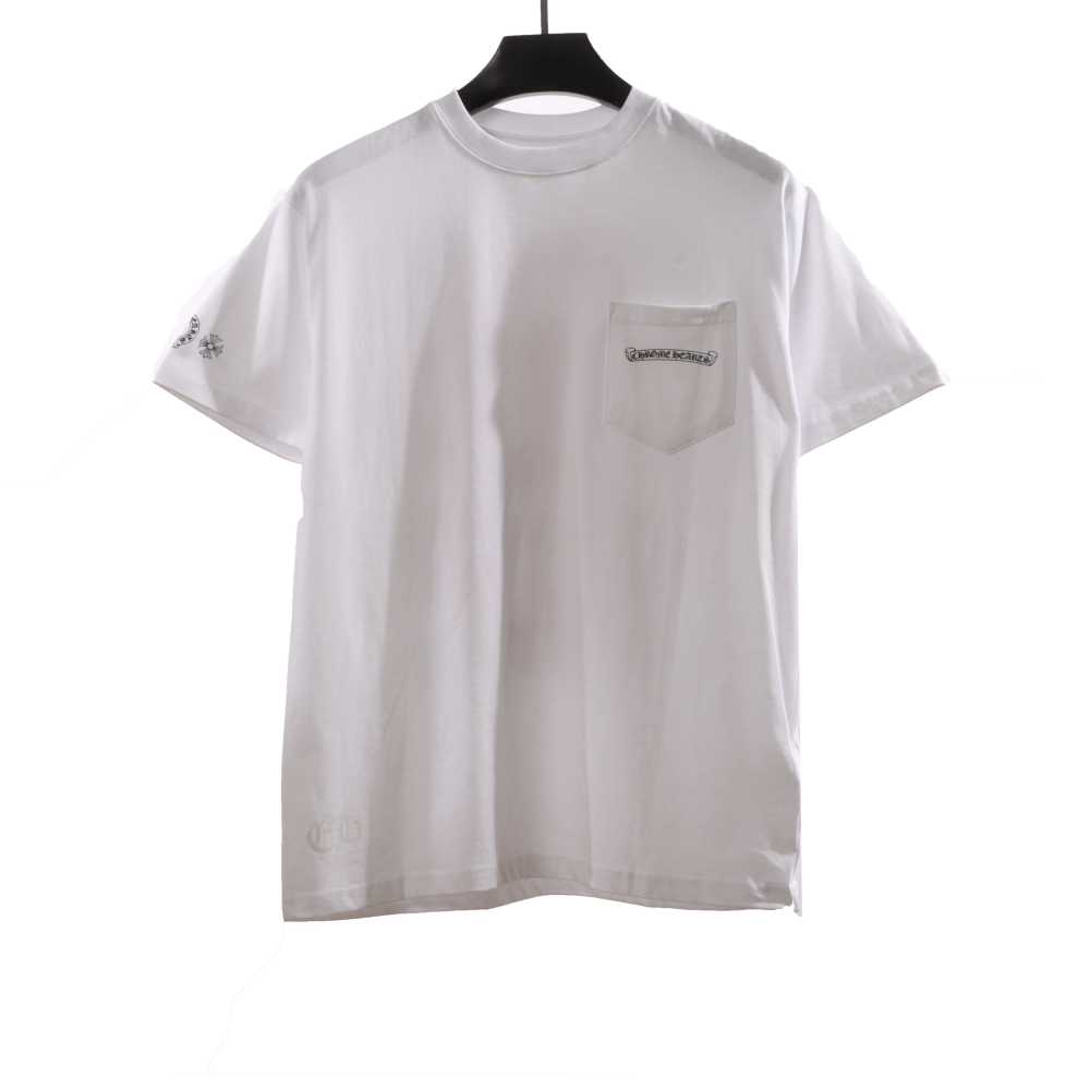  Chrome Hearts Back Holy Sword Overlap Print T-Shirts