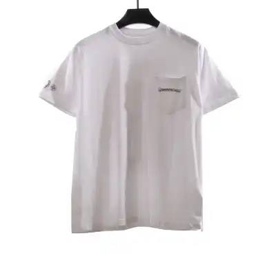  Chrome Hearts Back Holy Sword Overlap Print T-Shirts 01