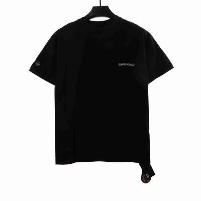  Chrome Hearts Back Holy Sword Overlap Print T-Shirts Black 01