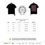  Chrome Hearts Back Holy Sword Overlap Print T-Shirts Black