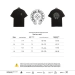  Chrome Hearts back silicone ghosting T-Shirts black