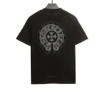  Chrome Hearts back silicone ghosting T-Shirts black