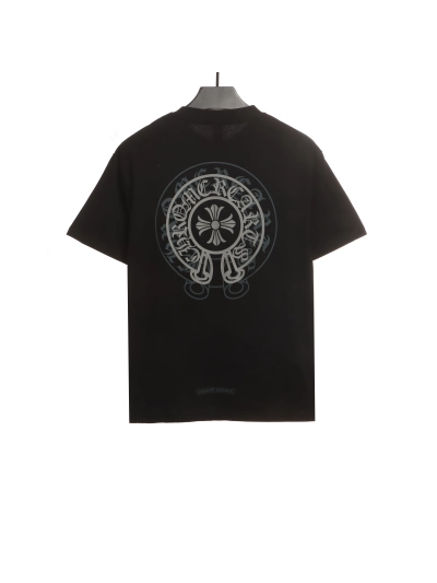Chrome Hearts back silicone ghosting T-Shirts black 02