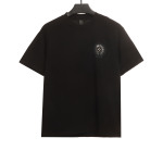  Chrome Hearts back silicone ghosting T-Shirts black