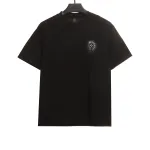  Chrome Hearts back silicone ghosting T-Shirts black