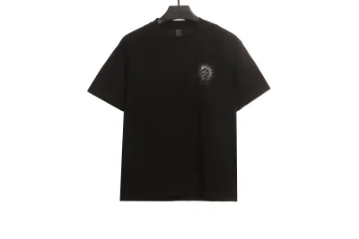 Chrome Hearts back silicone ghosting T-Shirts black 01