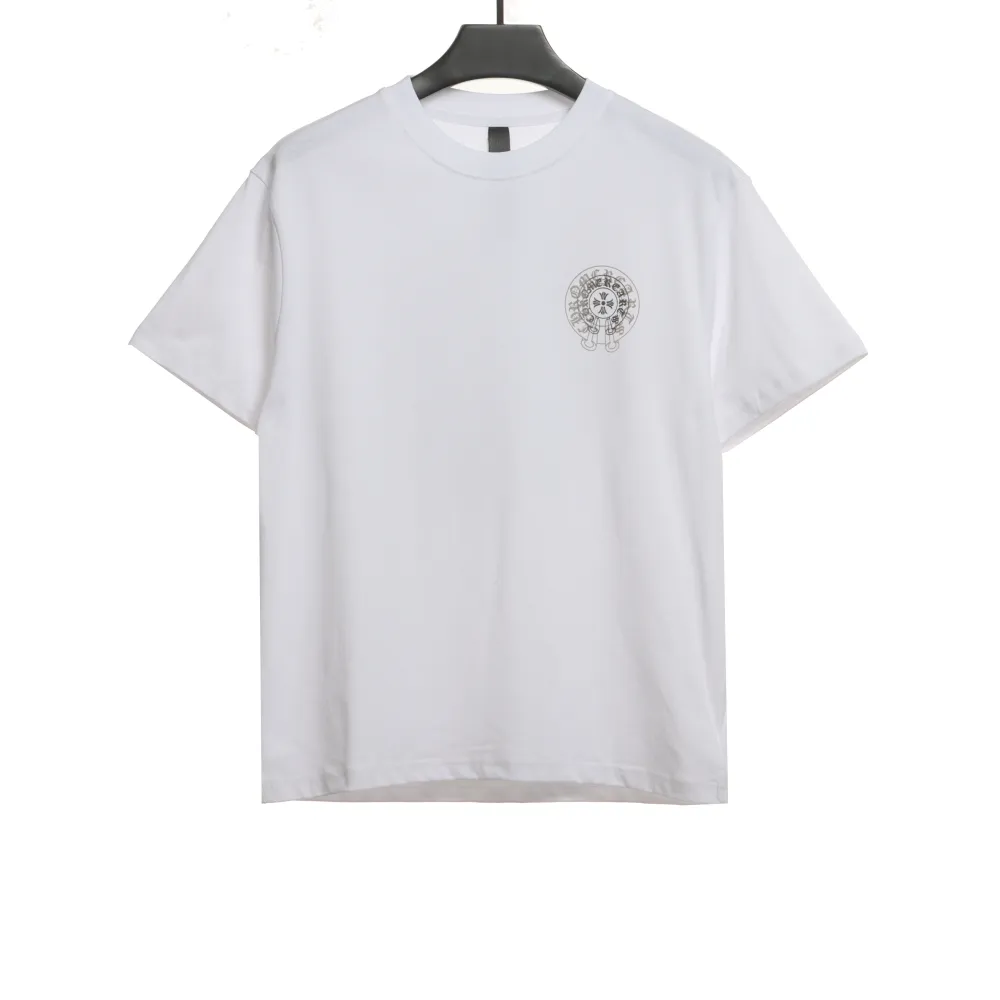 Chrome Hearts back silicone ghosting T-Shirts white