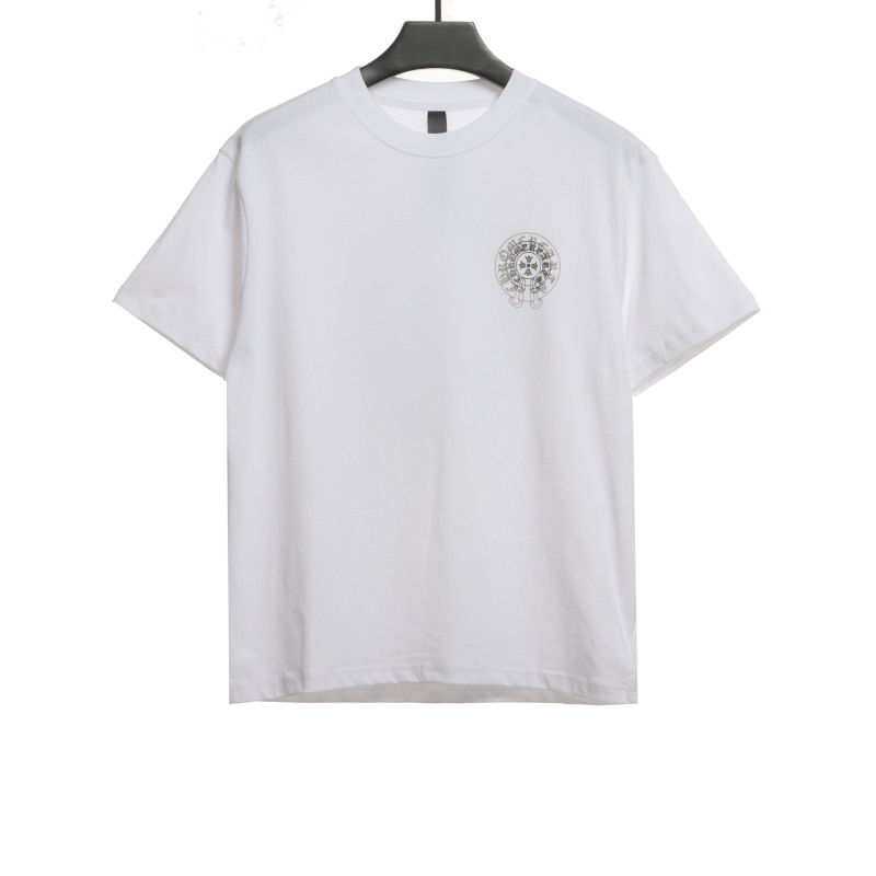  Chrome Hearts back silicone ghosting T-Shirts white