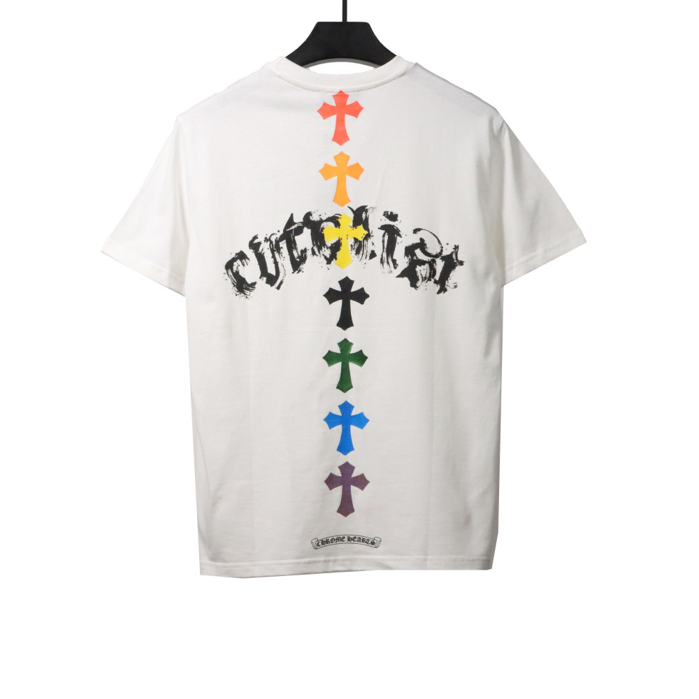  Chrome Hearts Chest Graffiti Signature T-Shirts White
